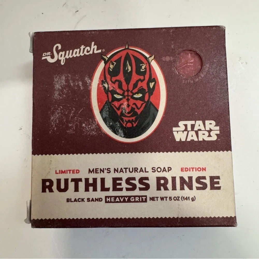 Dr. Squatch Star Wars Natural Bar Soap for Men Ruthless Rinse 5 oz